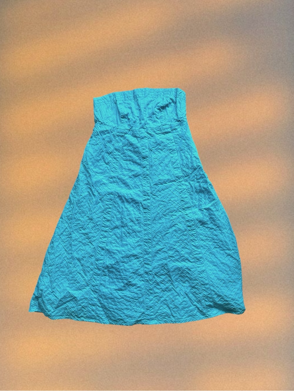 GAP Strapless Turquoise A-Line Dress